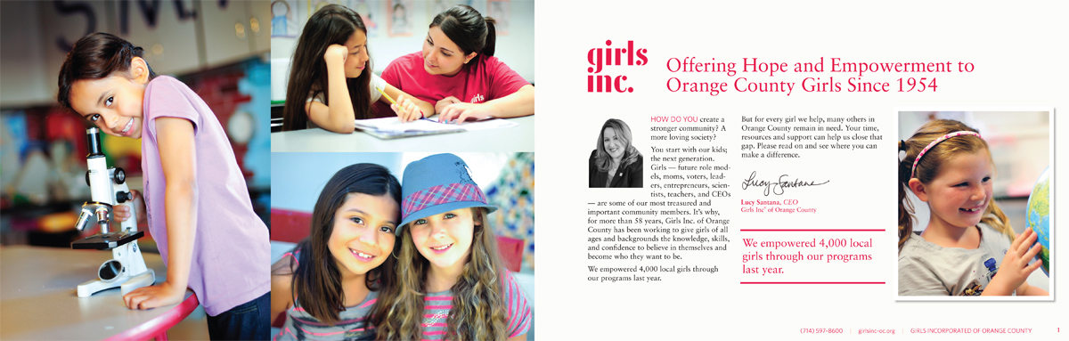 Girls Inc. - Brochure - Editorial Photography